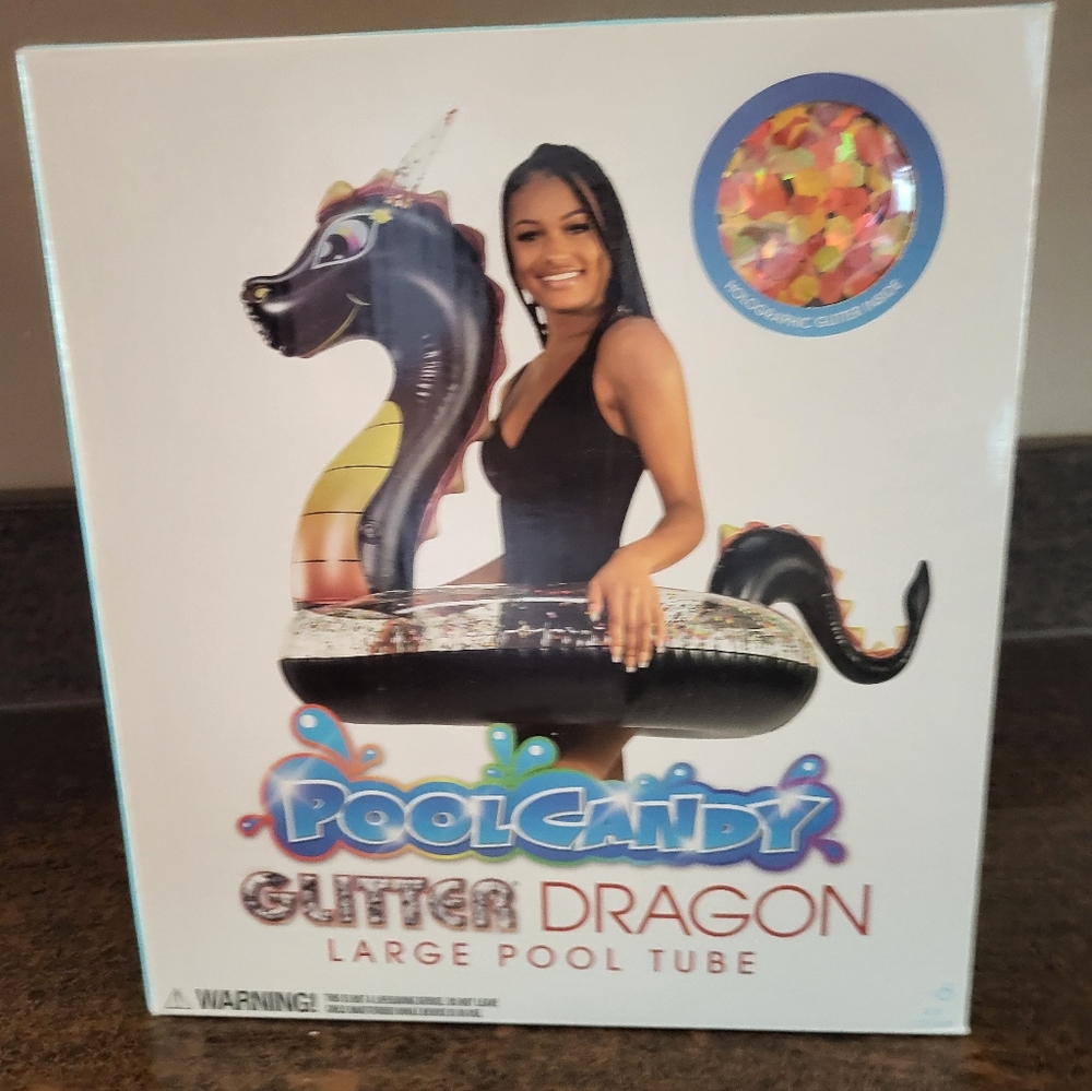 PoolCandy Glitter Dragon Pool Tube